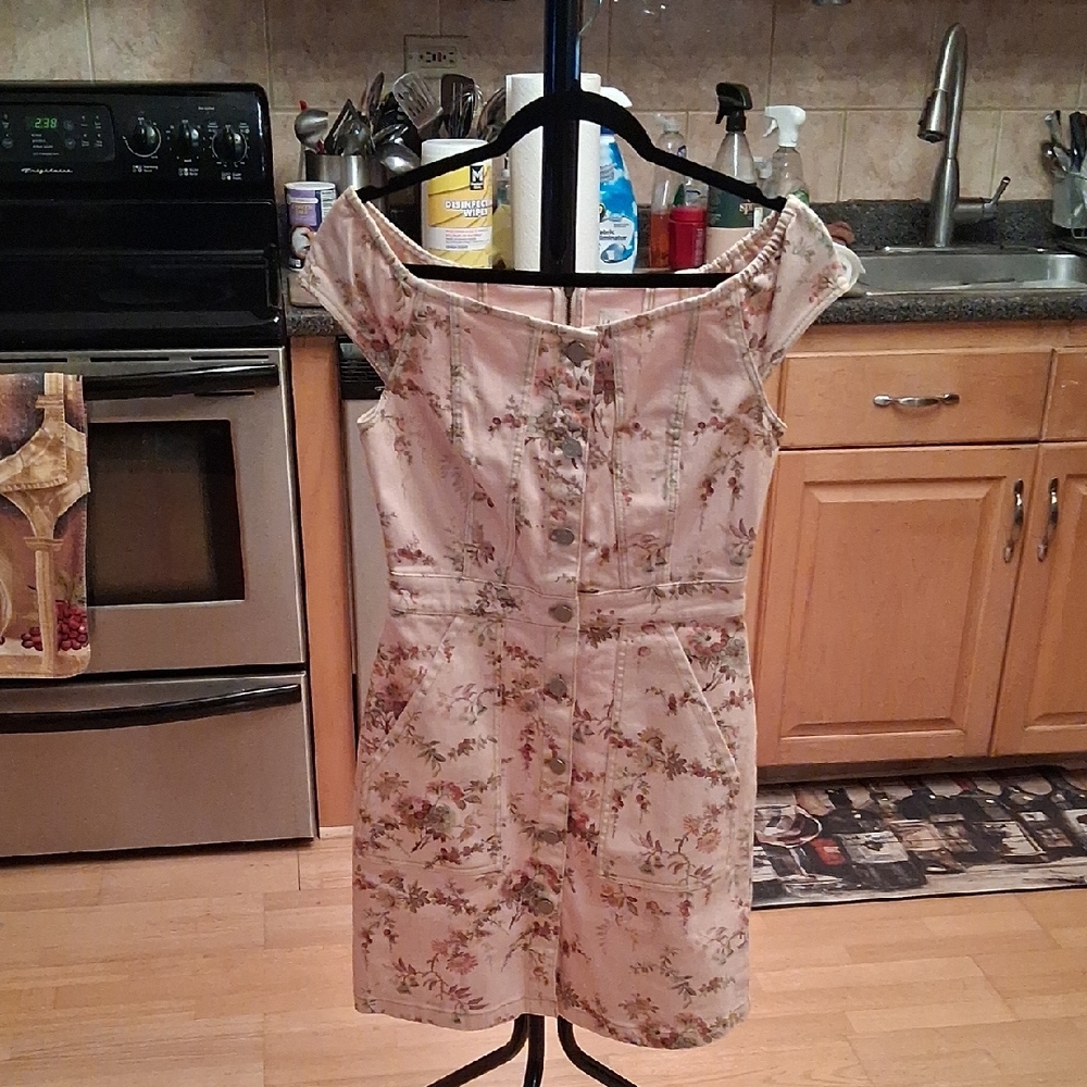 La VIE BY Rebecca Taylor Off-Shoulder Floral Mini Dress
